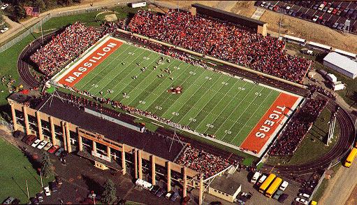 Paul Brown Tiger Stadium from above