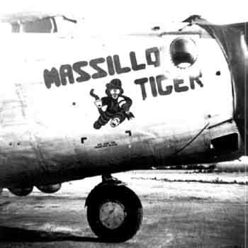 The "Massillon Tiger" B-24 bomber, WWII