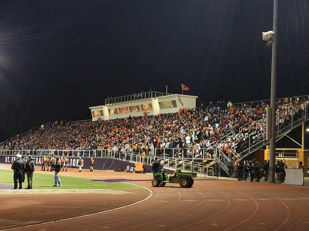 Tiger fans pack the road stands